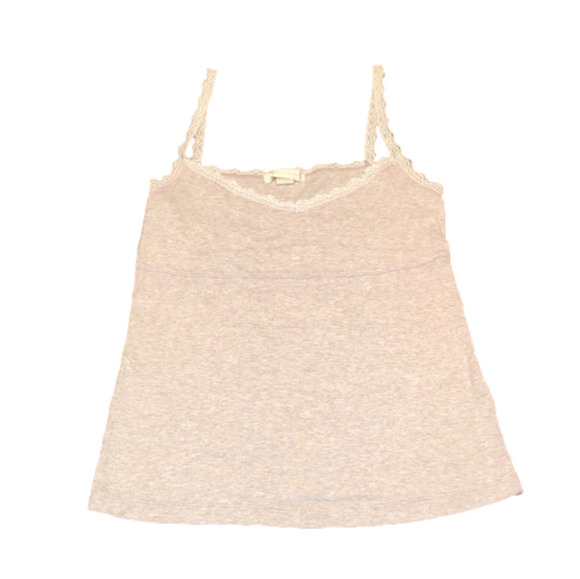 VICTORIA’S SECRET Sexy Taupe Tank w/ Lace straps S - Picture 1 of 4